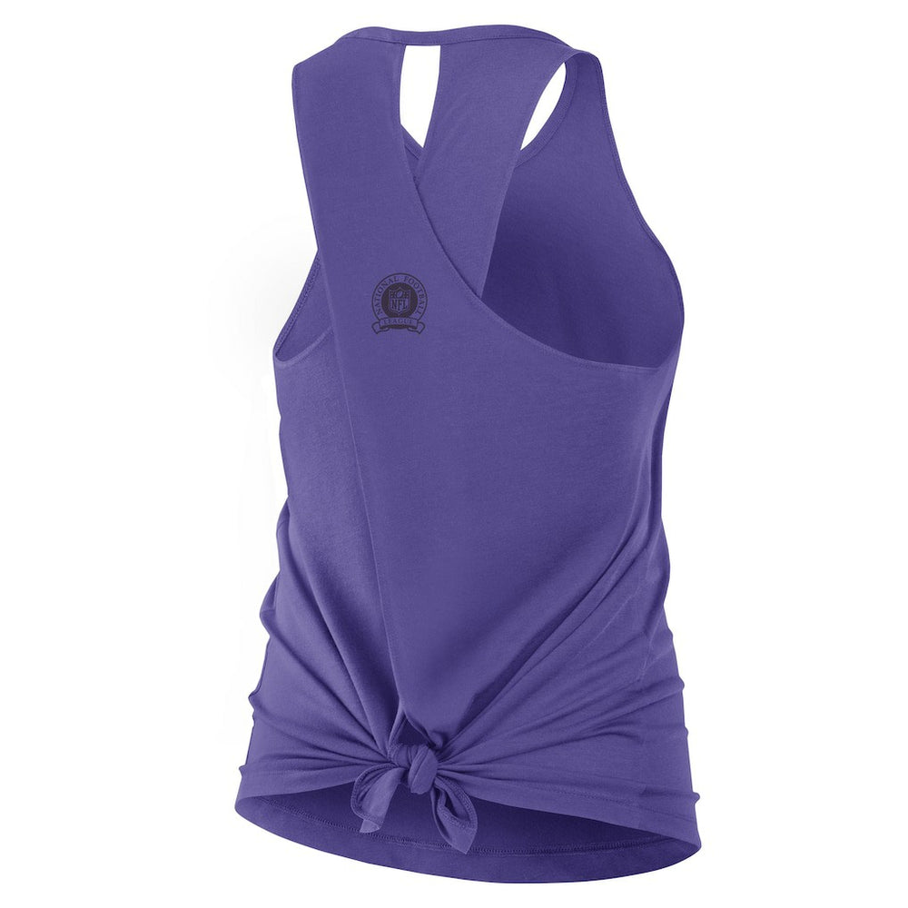 Nike Baltimore Ravens Women's Glory Open-Back Crisscross Dri-FIT Tank Top Purple