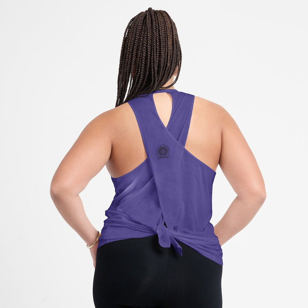 Nike Minnesota Vikings Women's Glory Open-Back Crisscross Dri-FIT Tank Top Purple