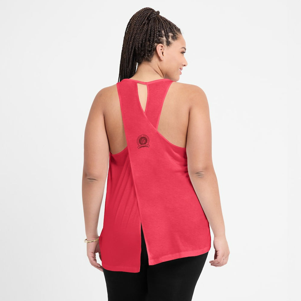 Nike Kansas City Chiefs Women's Glory Open-Back Crisscross Dri-FIT Tank Top Light Red