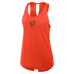 Nike Chicago Bears Women's Glory Open-Back Crisscross Dri-FIT Tank Top Orange