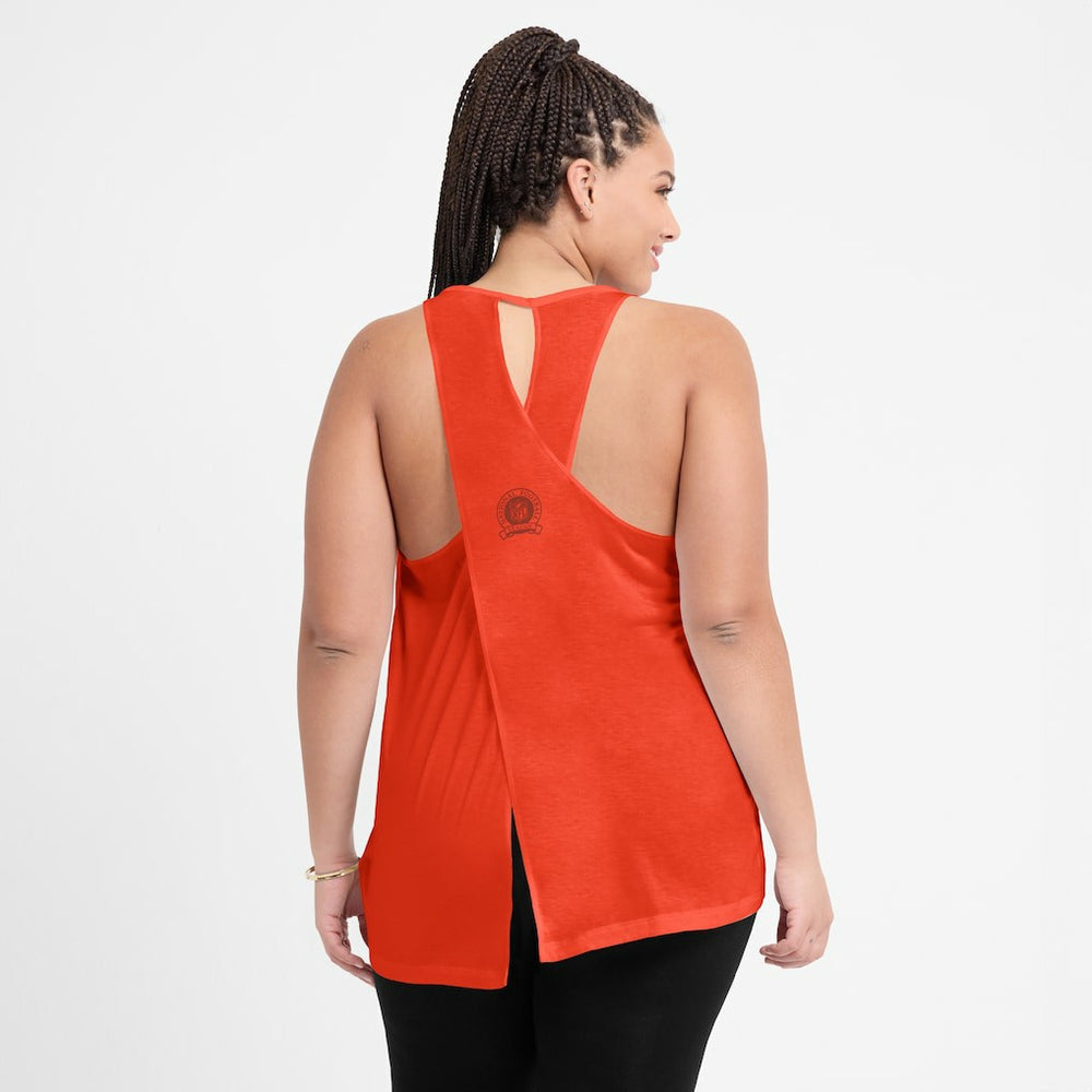 Nike Chicago Bears Women's Glory Open-Back Crisscross Dri-FIT Tank Top Orange