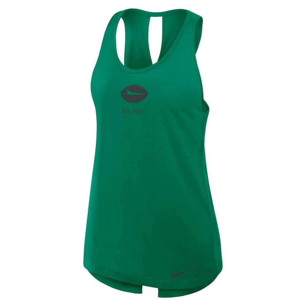Nike New York Jets Women's Glory Open-Back Crisscross Dri-FIT Tank Top Green