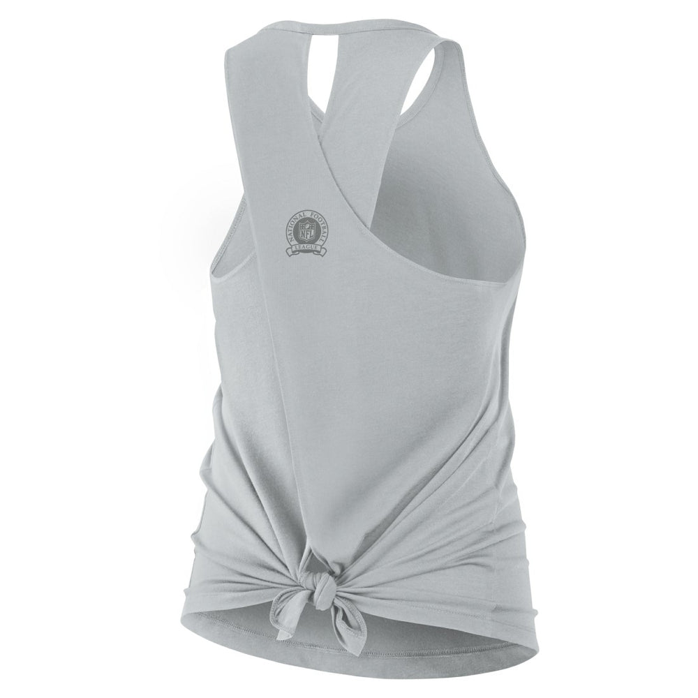 Nike Detroit Lions Women's Glory Open-Back Crisscross Dri-FIT Tank Top Gray