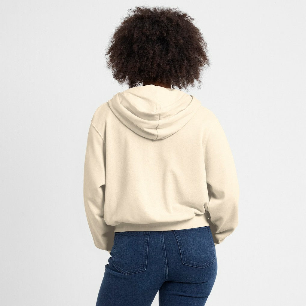 Nike Minnesota Vikings Women's Glory Cropped Full-Zip Hoodie Cream