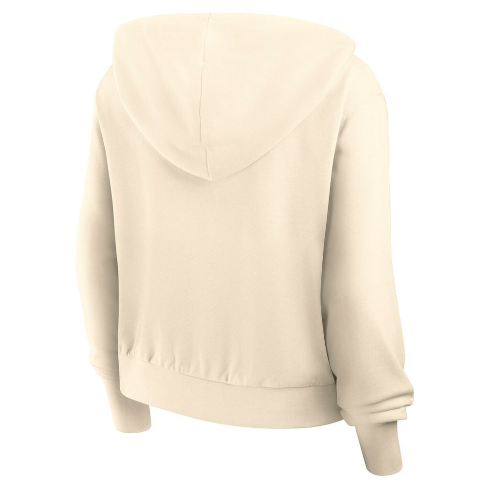 Nike Baltimore Ravens Women's Glory Cropped Full-Zip Hoodie Cream