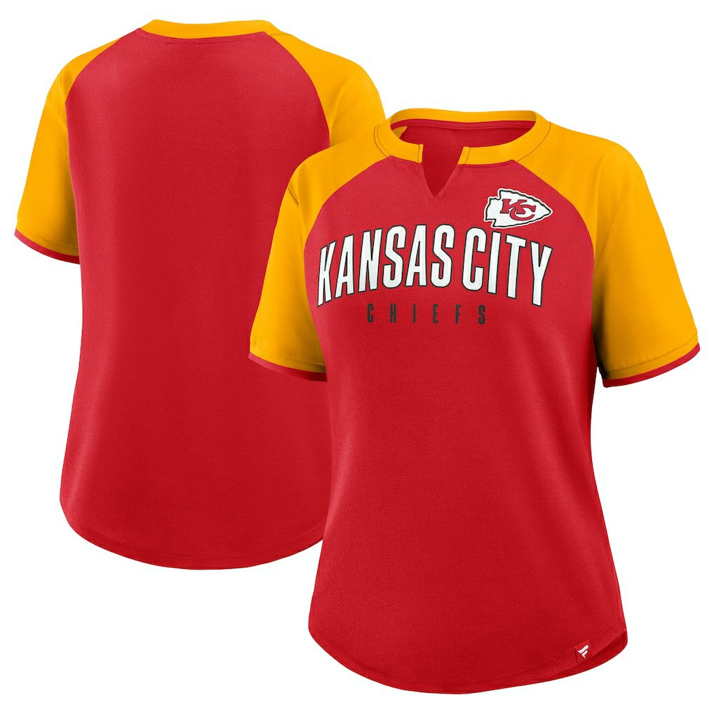 Fanatics Kansas City Chiefs Women's Height Advantage T-Shirt Red/Gold