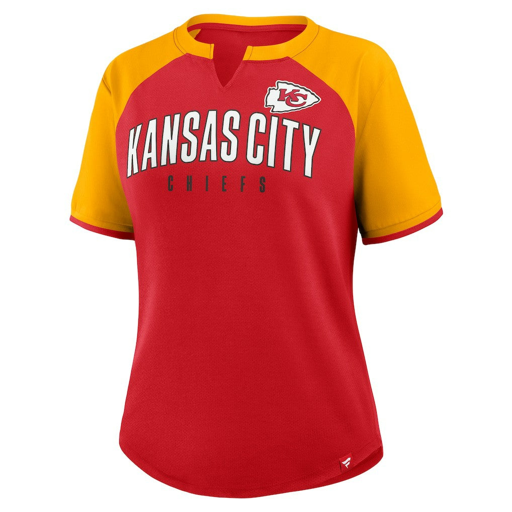 Fanatics Kansas City Chiefs Women's Height Advantage T-Shirt Red/Gold