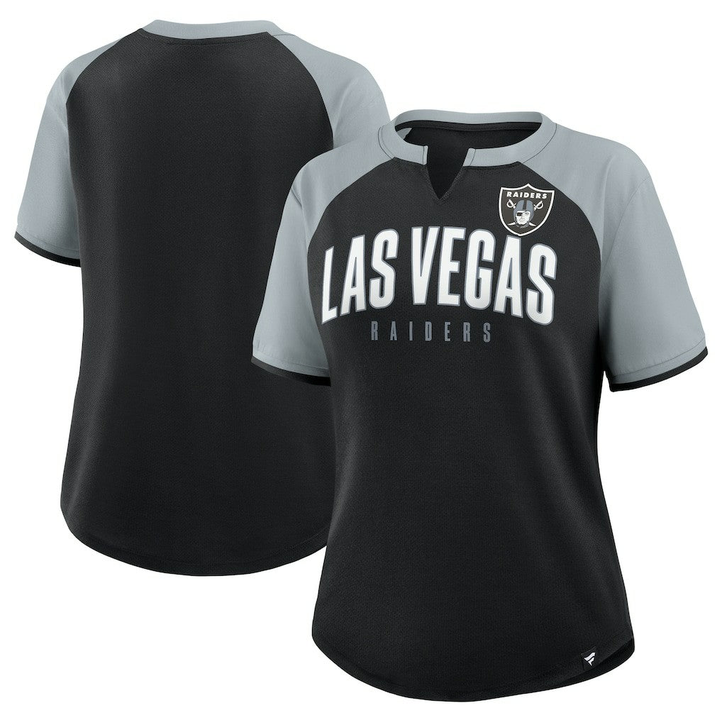 Fanatics Las Vegas Raiders Women's Height Advantage T-Shirt Black/Silver