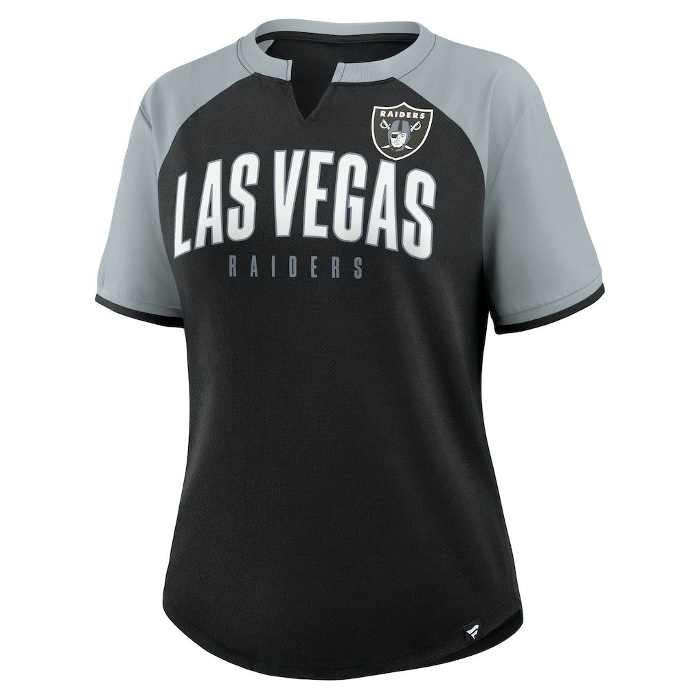 Fanatics Las Vegas Raiders Women's Height Advantage T-Shirt Black/Silver