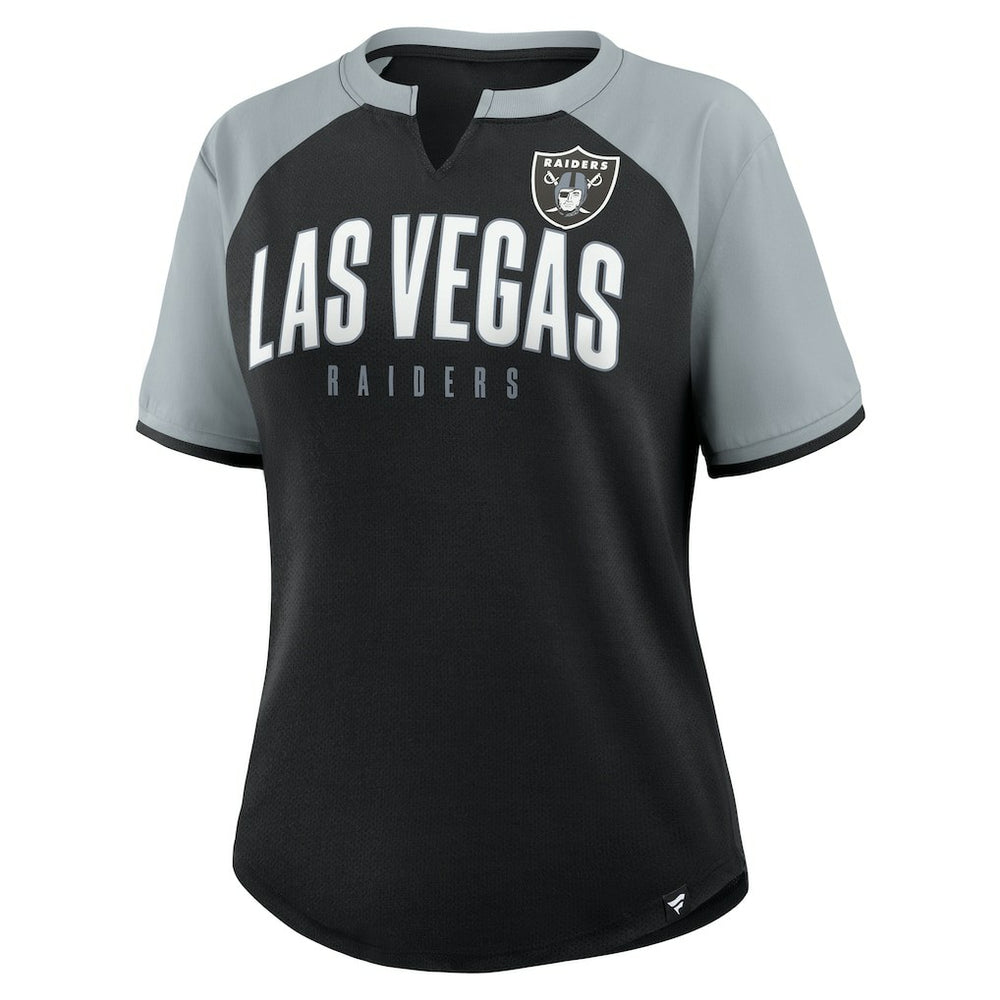Fanatics Las Vegas Raiders Women's Height Advantage T-Shirt Black/Silver