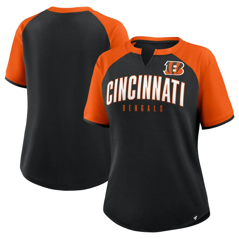 Fanatics Cincinnati Bengals Women's Height Advantage T-Shirt Black/Orange