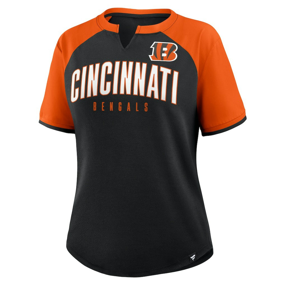 Fanatics Cincinnati Bengals Women's Height Advantage T-Shirt Black/Orange