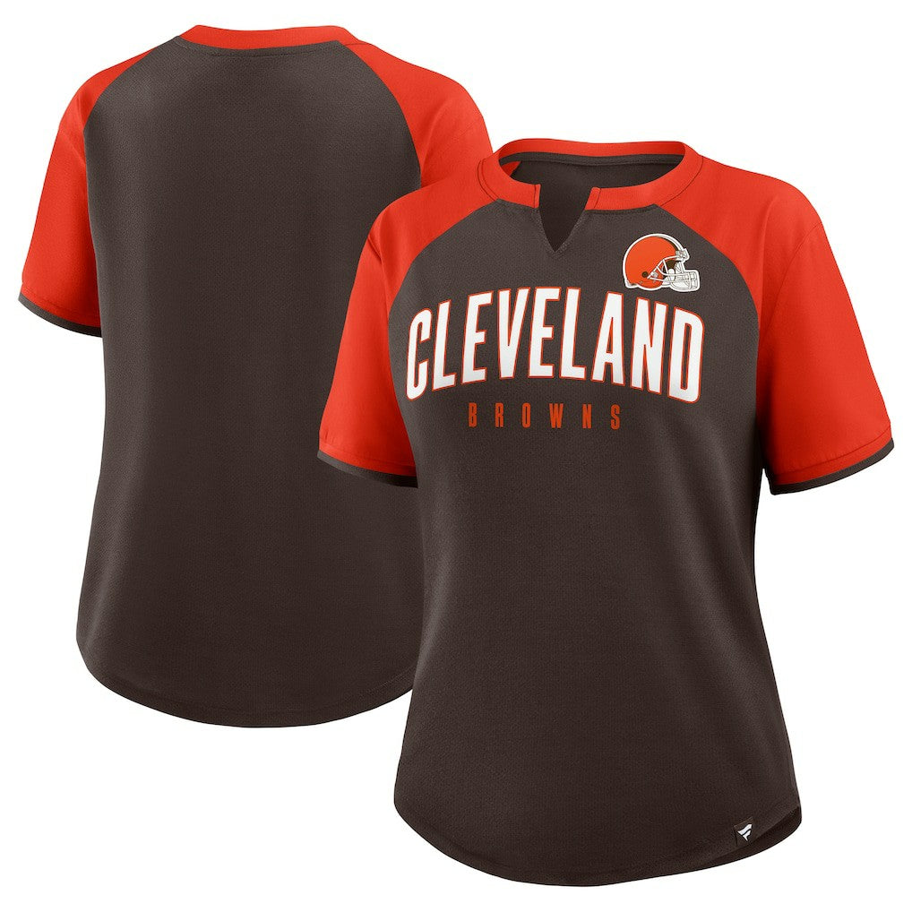 Fanatics Cleveland Browns Women's Height Advantage T-Shirt Brown/Orange