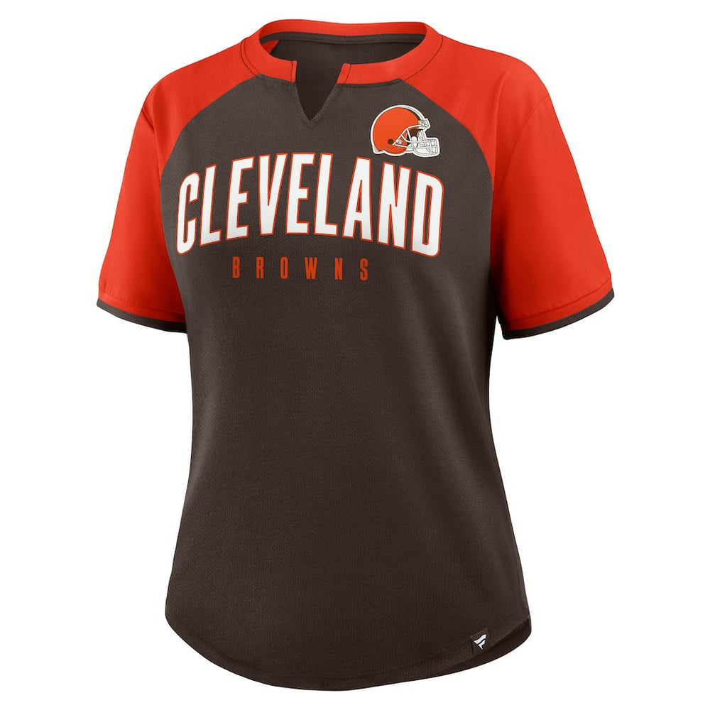 Fanatics Cleveland Browns Women's Height Advantage T-Shirt Brown/Orange