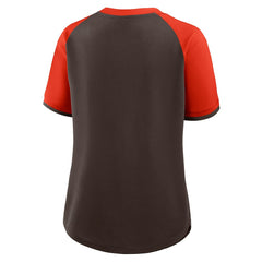 Fanatics Cleveland Browns Women's Height Advantage T-Shirt Brown/Orange