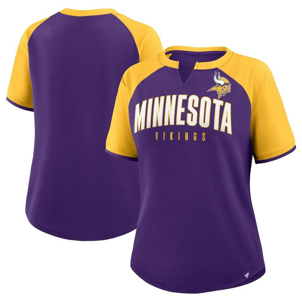 Fanatics Minnesota Vikings Women's Height Advantage T-Shirt Purple/Gold