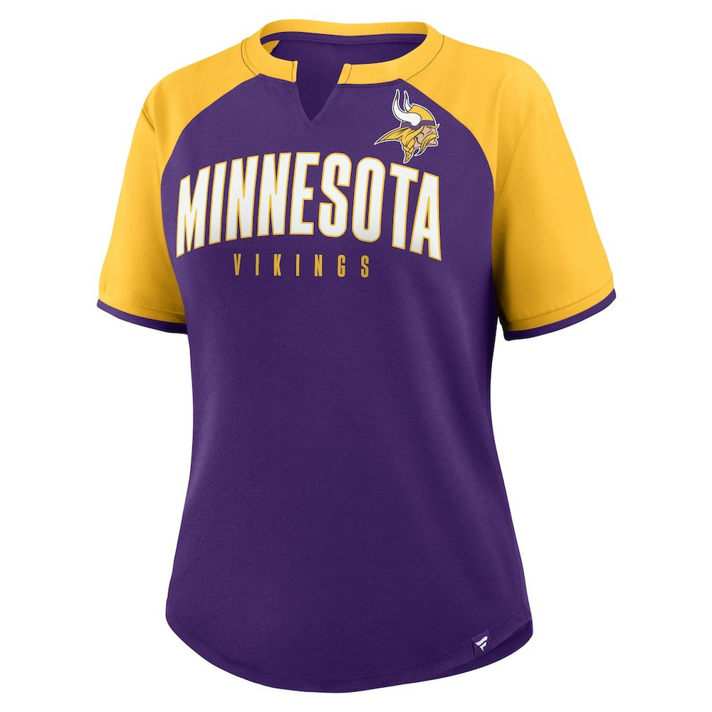 Fanatics Minnesota Vikings Women's Height Advantage T-Shirt Purple/Gold