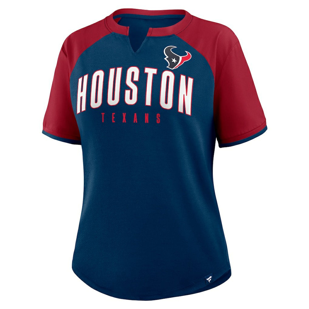 Fanatics Houston Texans Women's Height Advantage T-Shirt Navy/Red