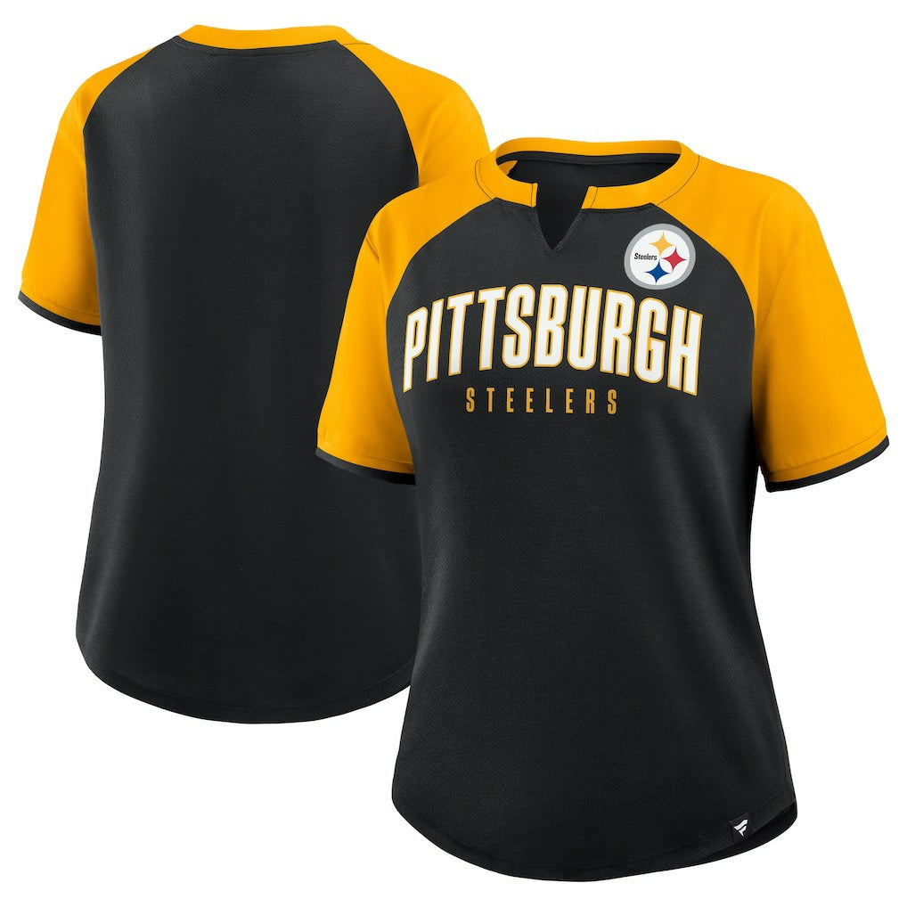 Fanatics Pittsburgh Steelers Women's Height Advantage T-Shirt Black/Gold