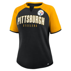 Fanatics Pittsburgh Steelers Women's Height Advantage T-Shirt Black/Gold