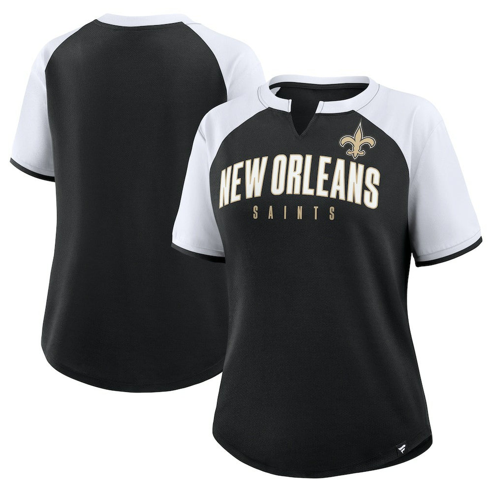 Fanatics New Orleans Saints Women's Height Advantage T-Shirt Black/White