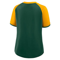 Fanatics Green Bay Packers Women's Height Advantage T-Shirt Green/Gold