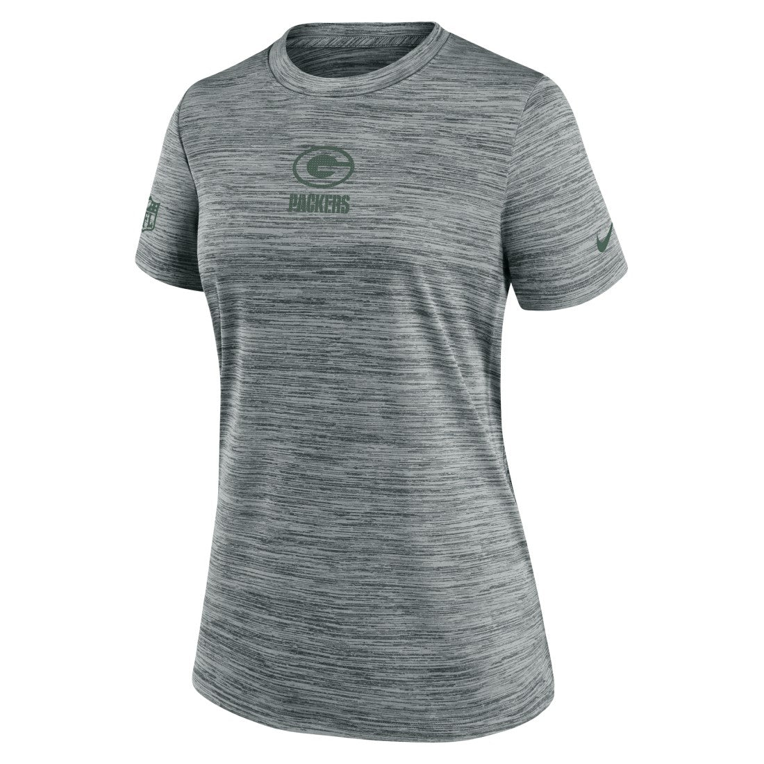 Nike Green Bay Packers Women's Sideline Velocity Dri-FIT T-Shirt Gray