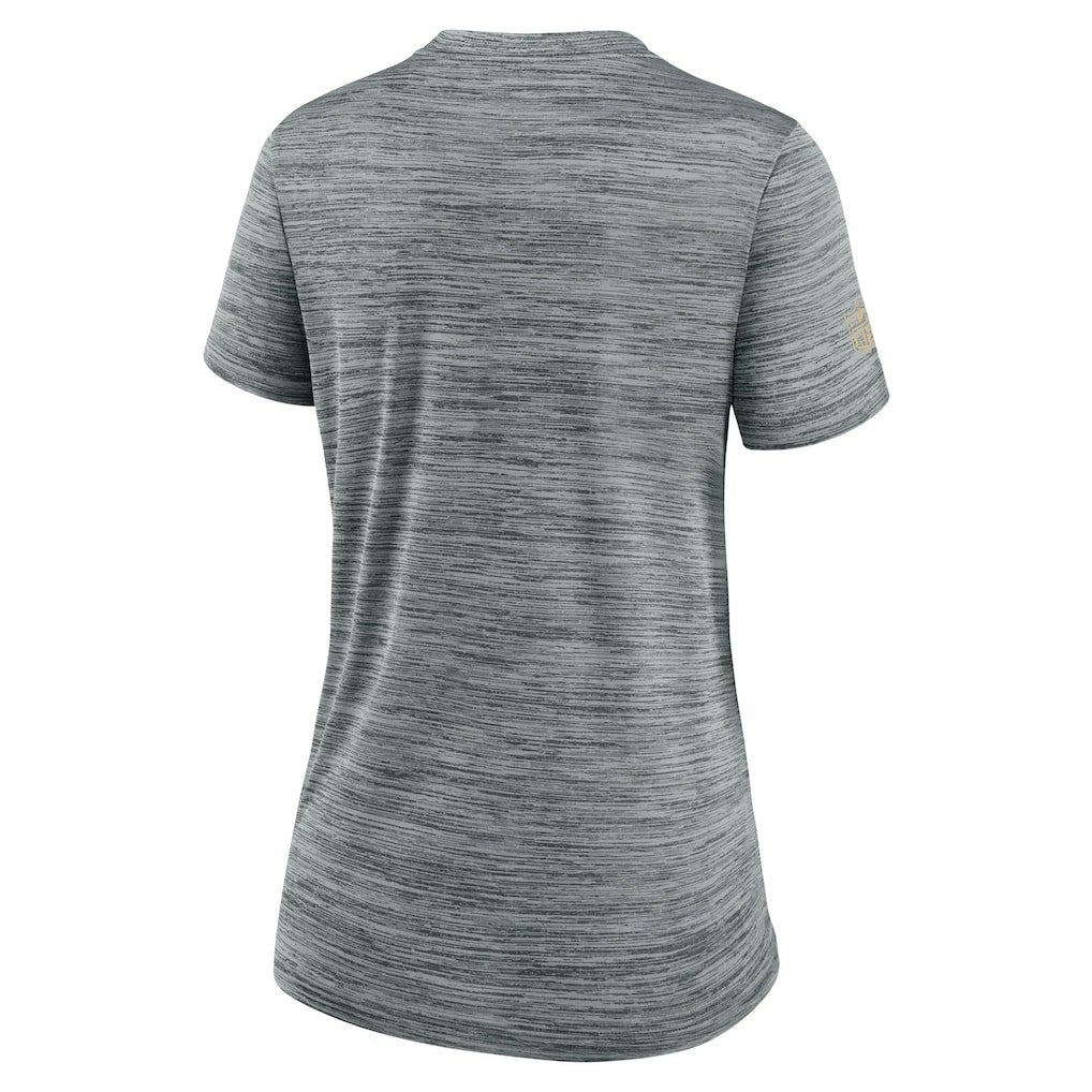 Nike New Orleans Saints Women's Sideline Velocity Dri-FIT T-Shirt Gray