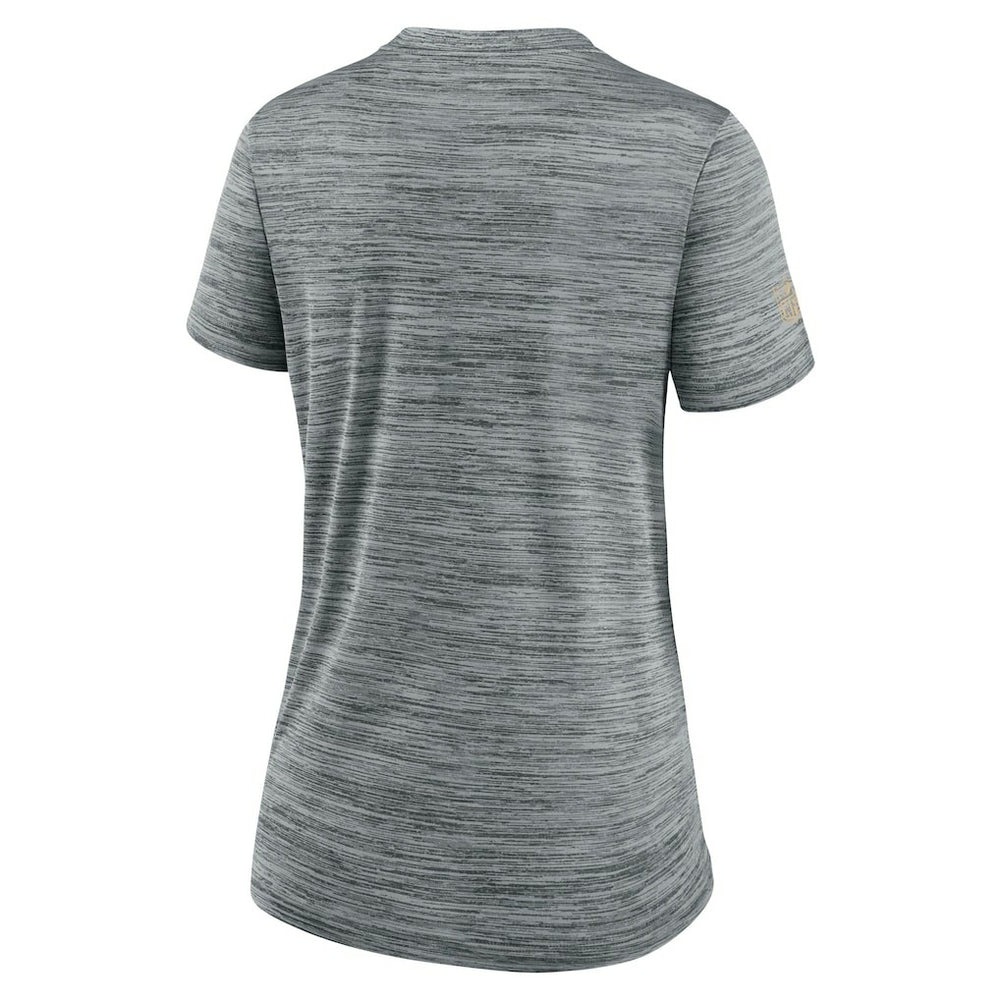 Nike New Orleans Saints Women's Sideline Velocity Dri-FIT T-Shirt Gray