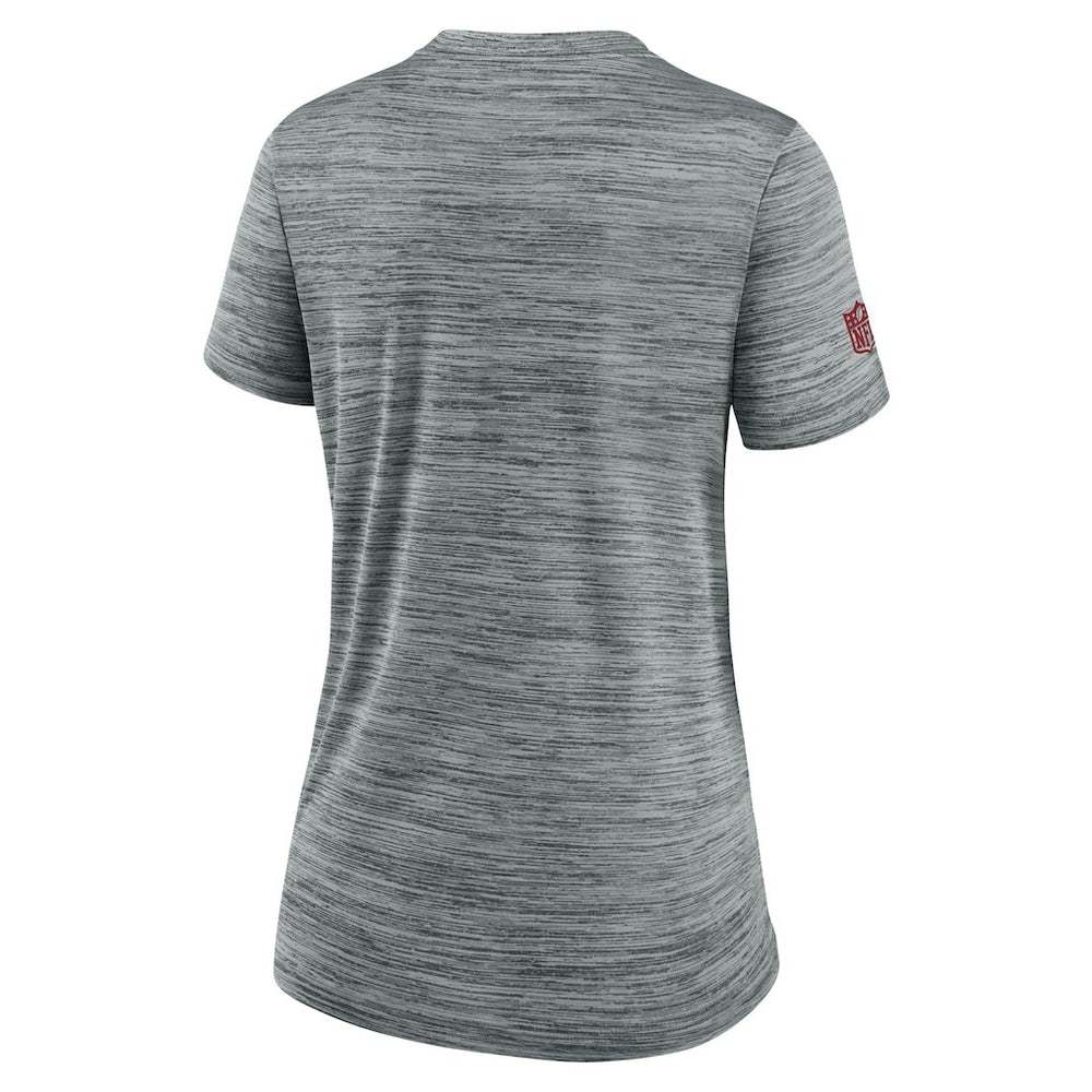 Nike San Francisco 49ers Women's Sideline Velocity Dri-FIT T-Shirt Gray