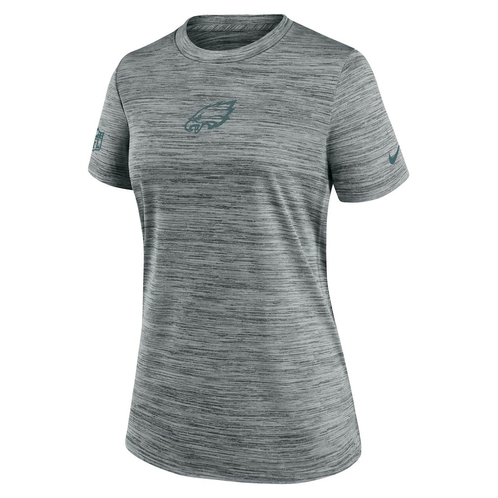 Nike Philadelphia Eagles Women's Sideline Velocity Dri-FIT T-Shirt Gray