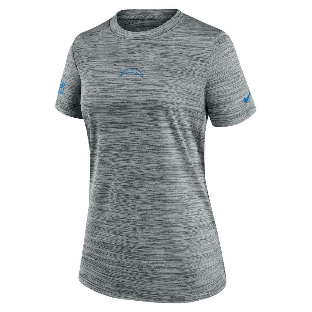 Nike Los Angeles Chargers Women's Sideline Velocity Dri-FIT T-Shirt Gray