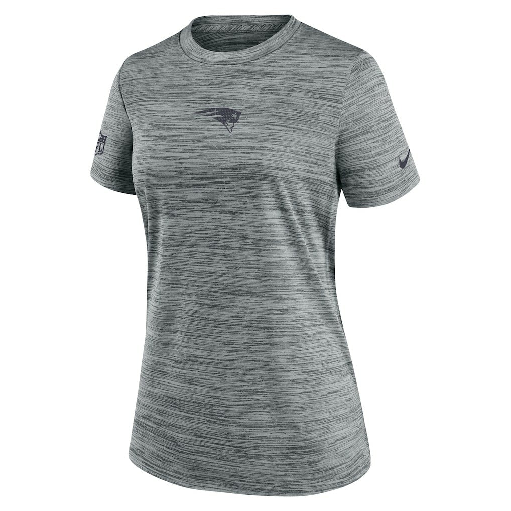 Nike New England Patriots Women's Sideline Velocity Dri-FIT T-Shirt Gray