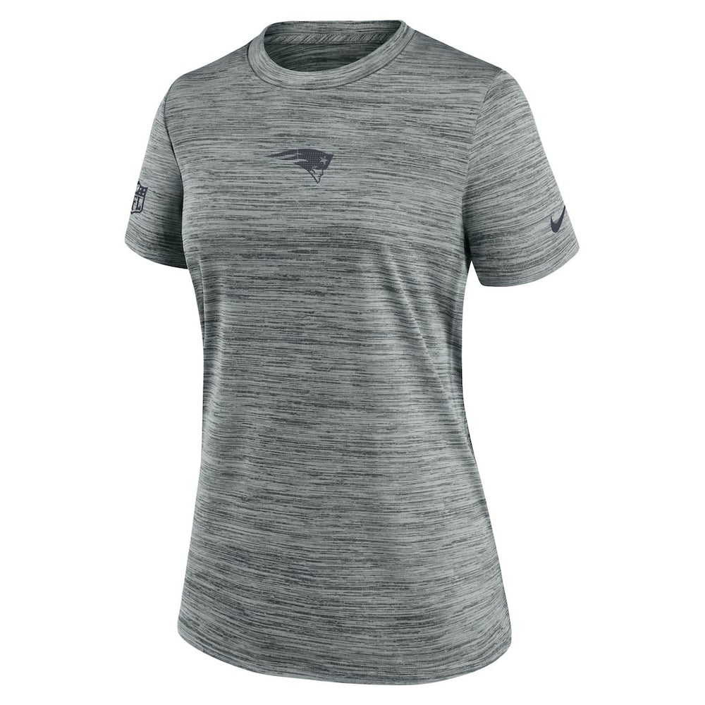 Nike New England Patriots Women's Sideline Velocity Dri-FIT T-Shirt Gray