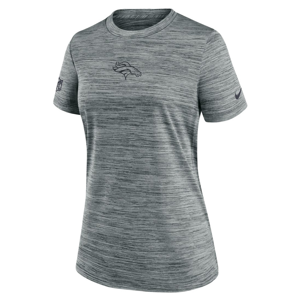 Nike Denver Broncos Women's Sideline Velocity Dri-FIT T-Shirt Gray