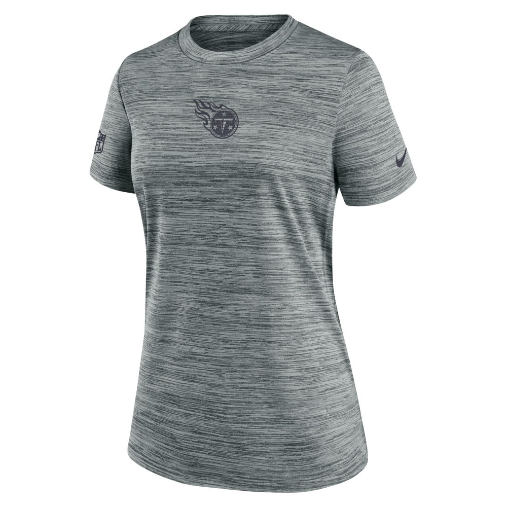Nike Tennessee Titans Women's Sideline Velocity Dri-FIT T-Shirt Gray