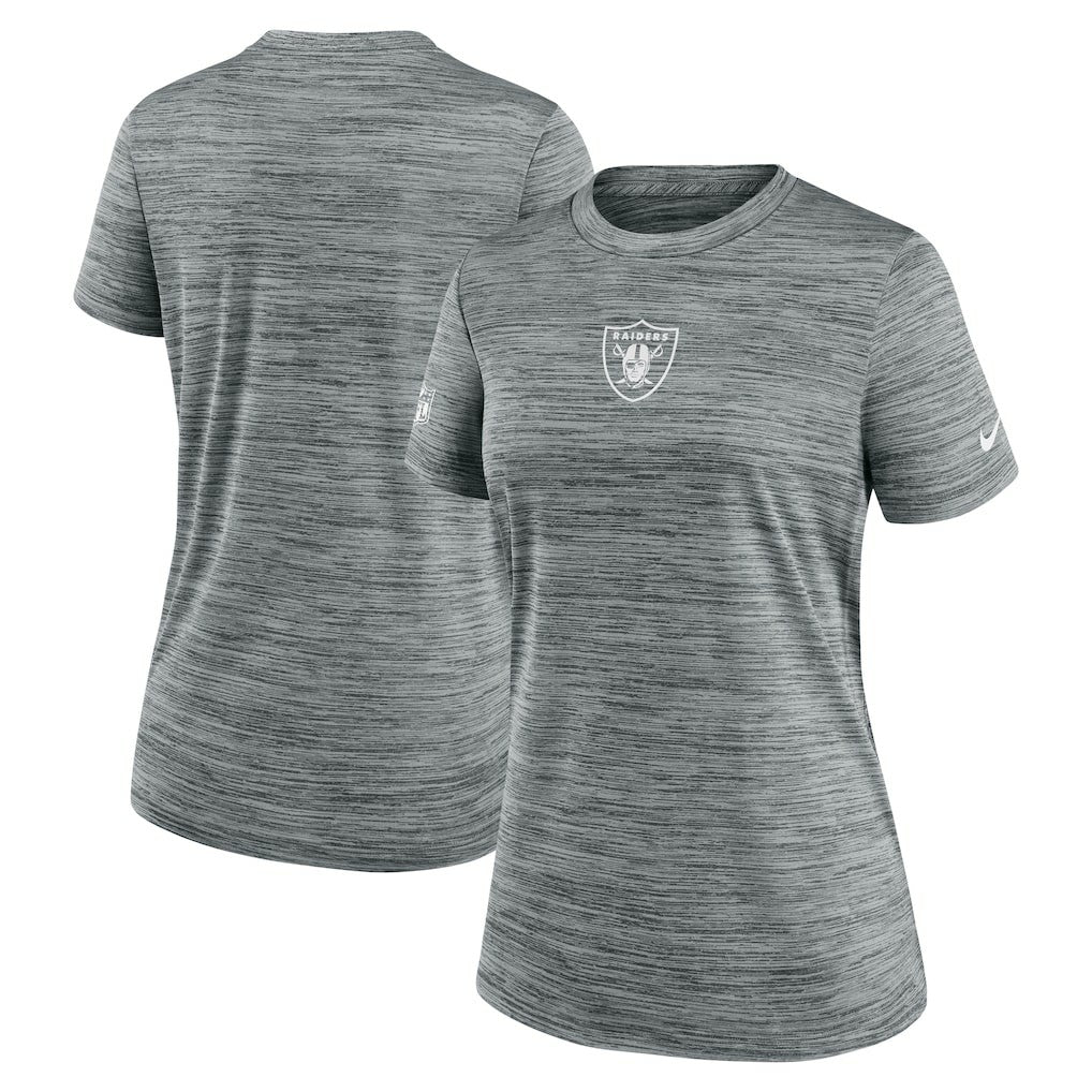Nike Las Vegas Raiders Women's Sideline Velocity Dri-FIT T-Shirt Gray