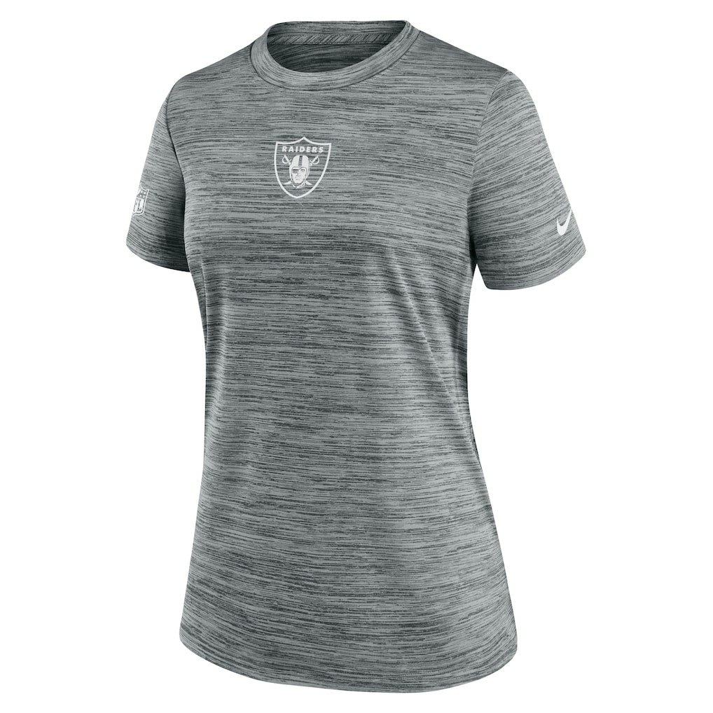 Nike Las Vegas Raiders Women's Sideline Velocity Dri-FIT T-Shirt Gray