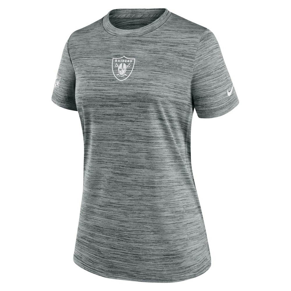 Nike Las Vegas Raiders Women's Sideline Velocity Dri-FIT T-Shirt Gray