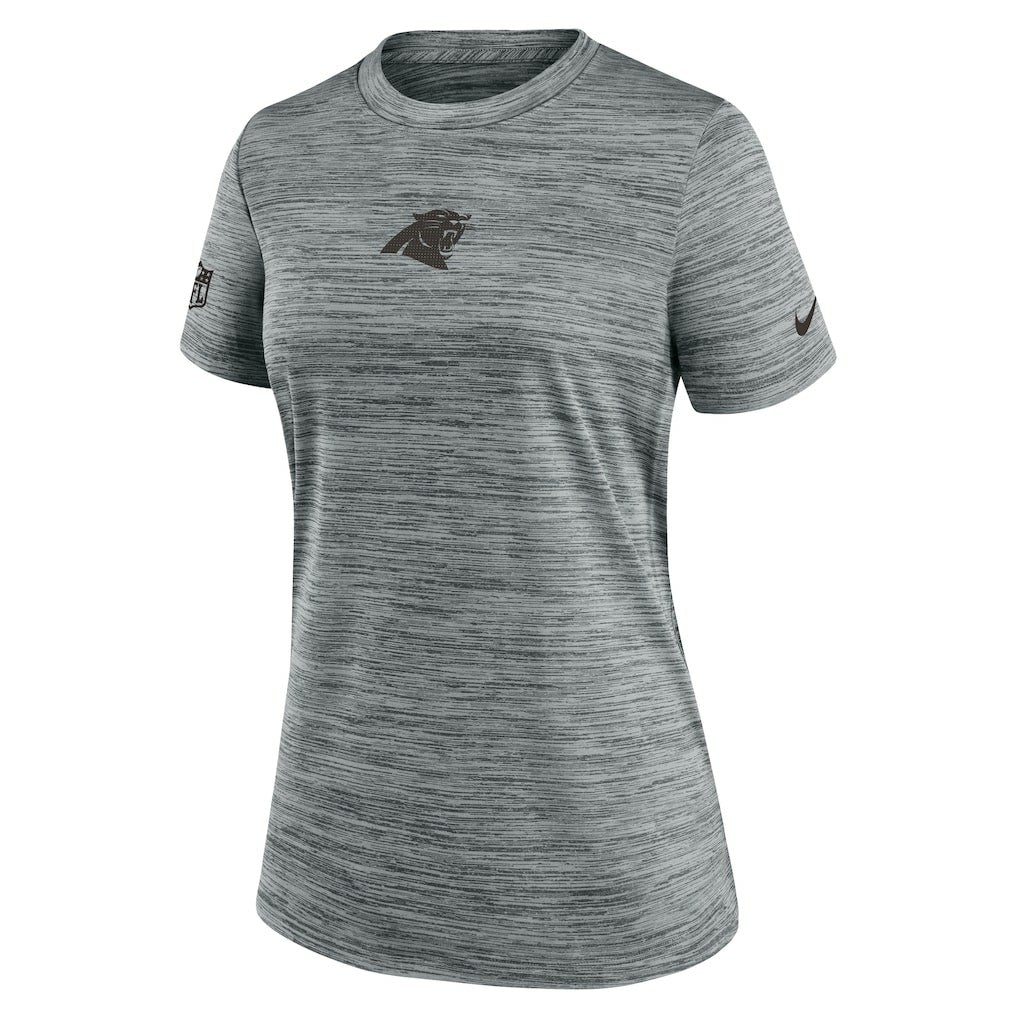 Nike Carolina Panthers Women's Sideline Velocity Dri-FIT T-Shirt Gray