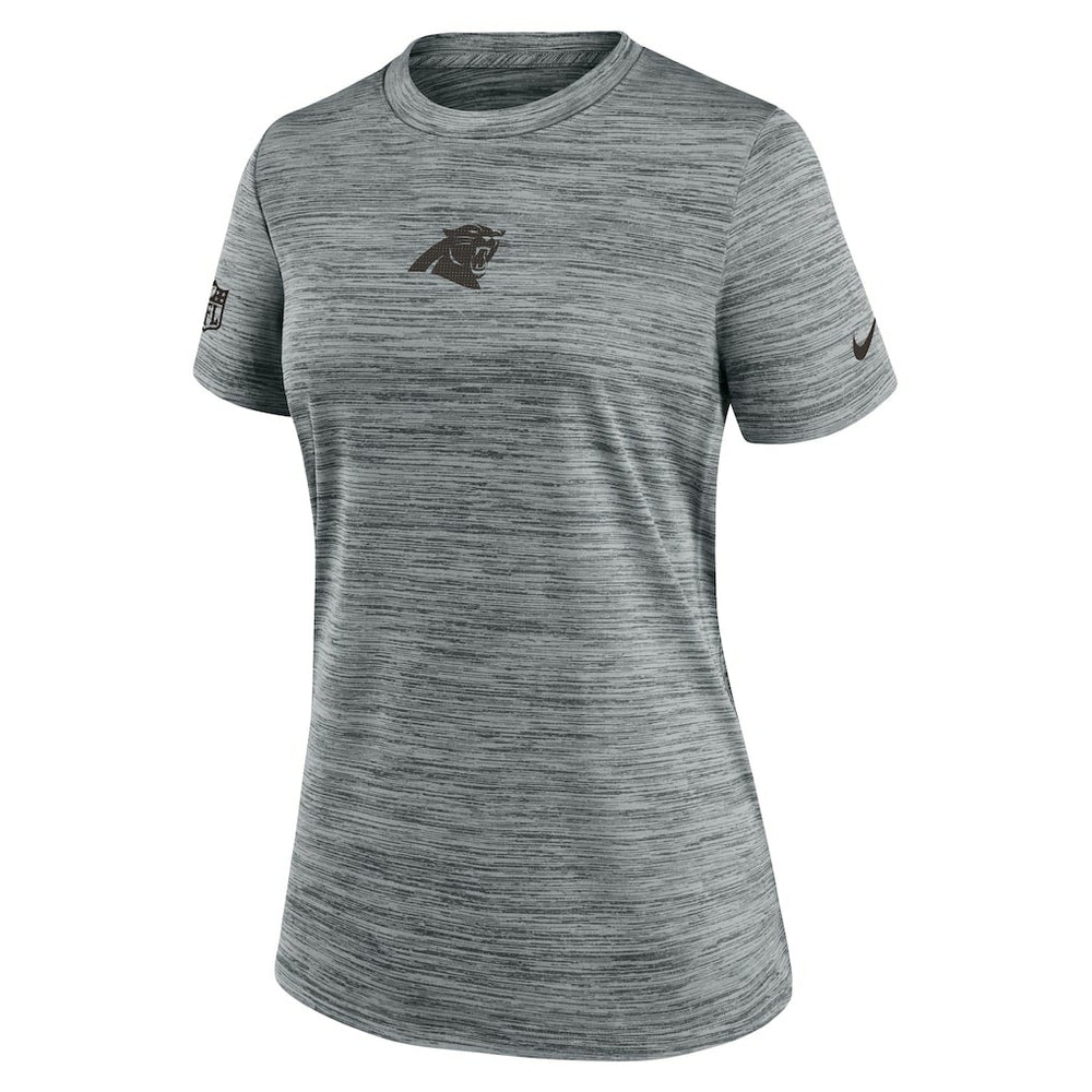 Nike Carolina Panthers Women's Sideline Velocity Dri-FIT T-Shirt Gray