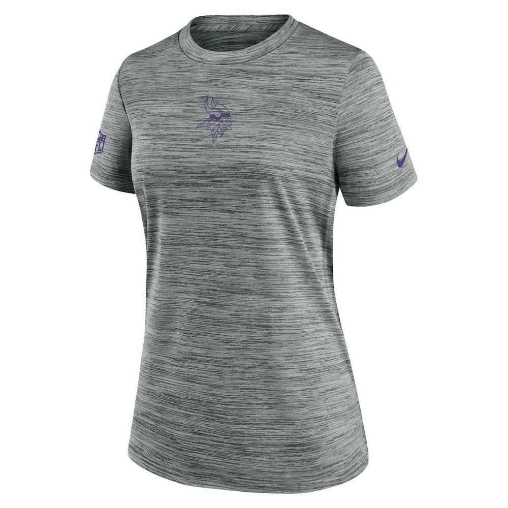 Nike Minnesota Vikings Women's Sideline Velocity Dri-FIT T-Shirt Gray