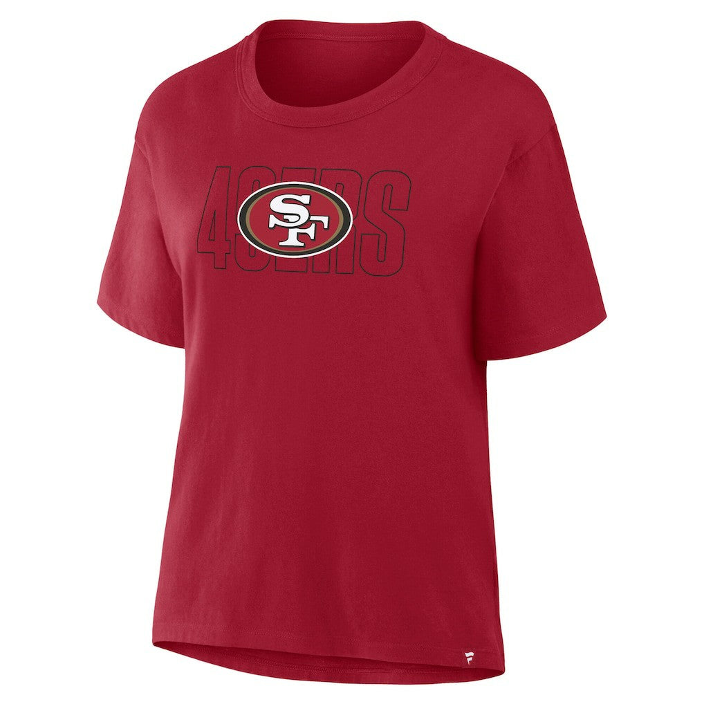 Fanatics San Francisco 49ers Women's Line Em Up T-Shirt Scarlet