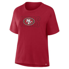 Fanatics San Francisco 49ers Women's Line Em Up T-Shirt Scarlet