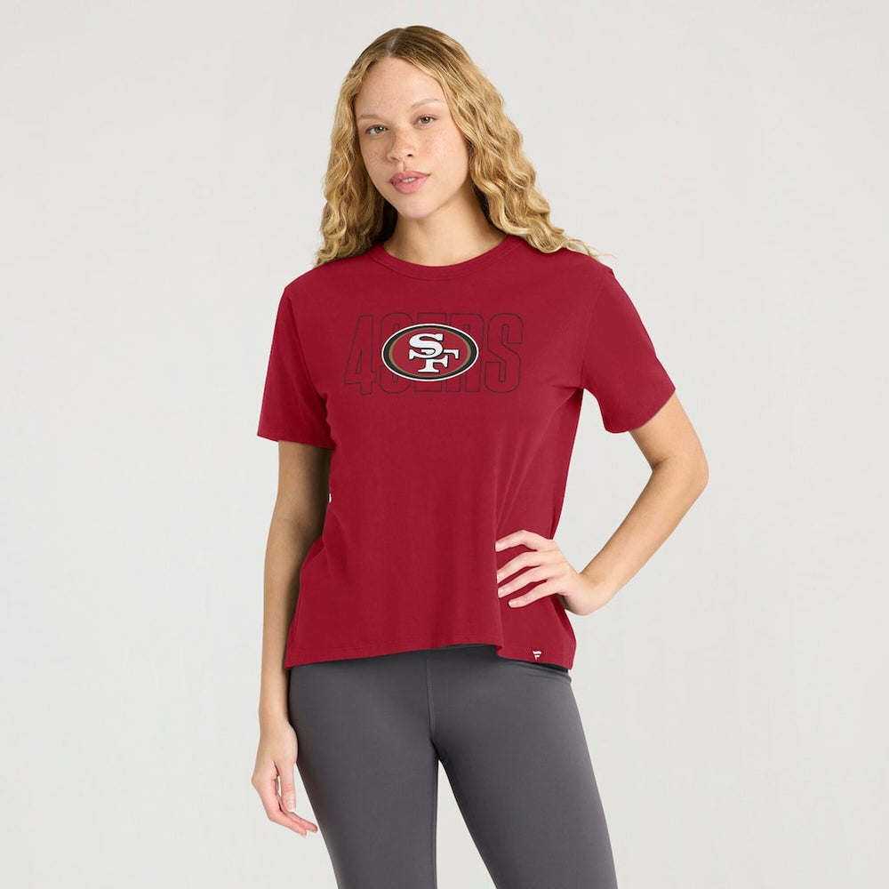 Fanatics San Francisco 49ers Women's Line Em Up T-Shirt Scarlet