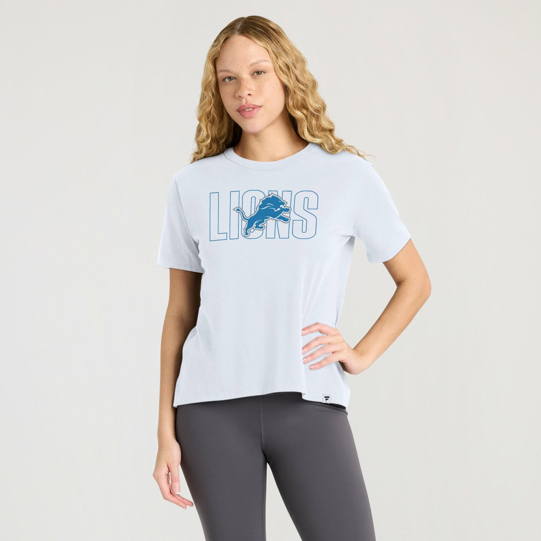 Fanatics Detroit Lions Women's Line Em Up T-Shirt Ash