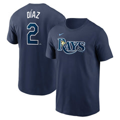 Yandy Diaz Tampa Bay Rays Nike Fuse Name & Number T-Shirt - Navy - Nike on Sale