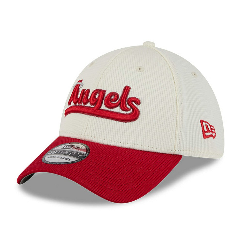 Los Angeles Angels New Era City Connect Batting Practice 39THIRTY Flex Hat - Cream/Red - New Era Discount