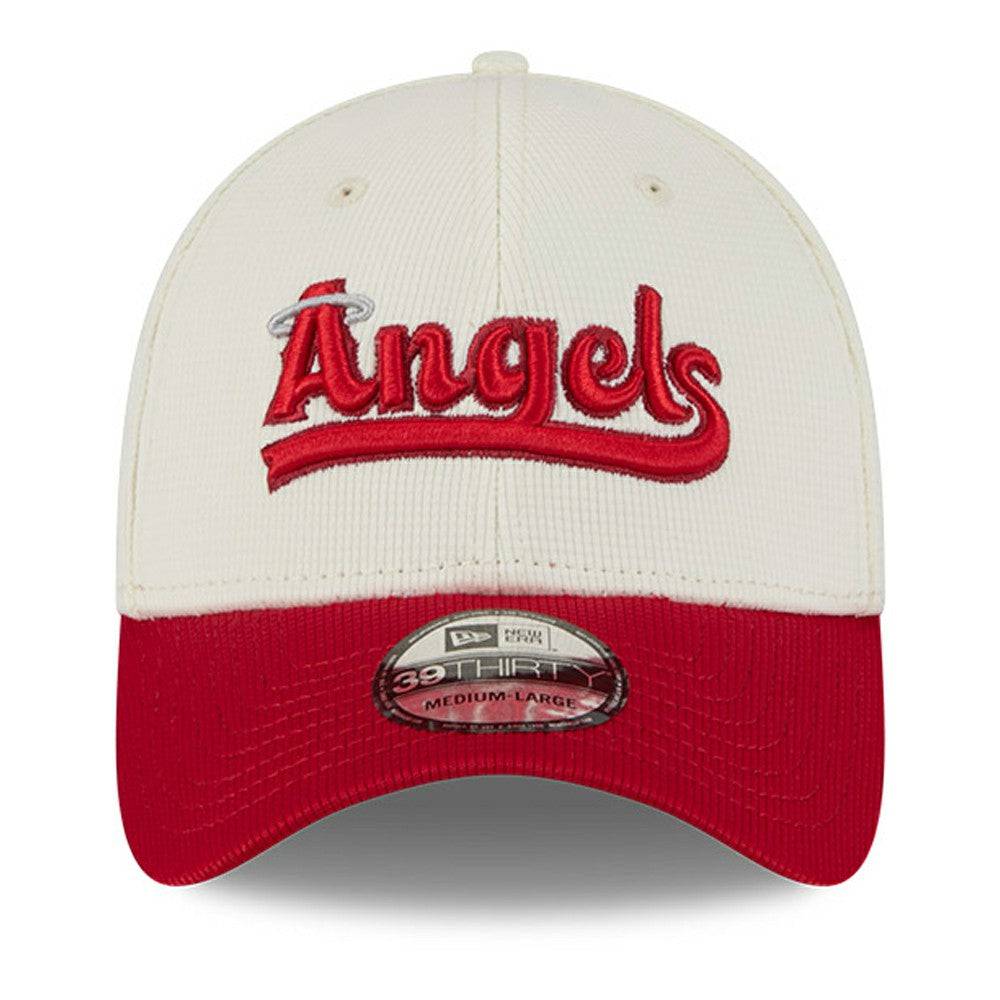 Los Angeles Angels New Era City Connect Batting Practice 39THIRTY Flex Hat - Cream/Red - New Era Discount