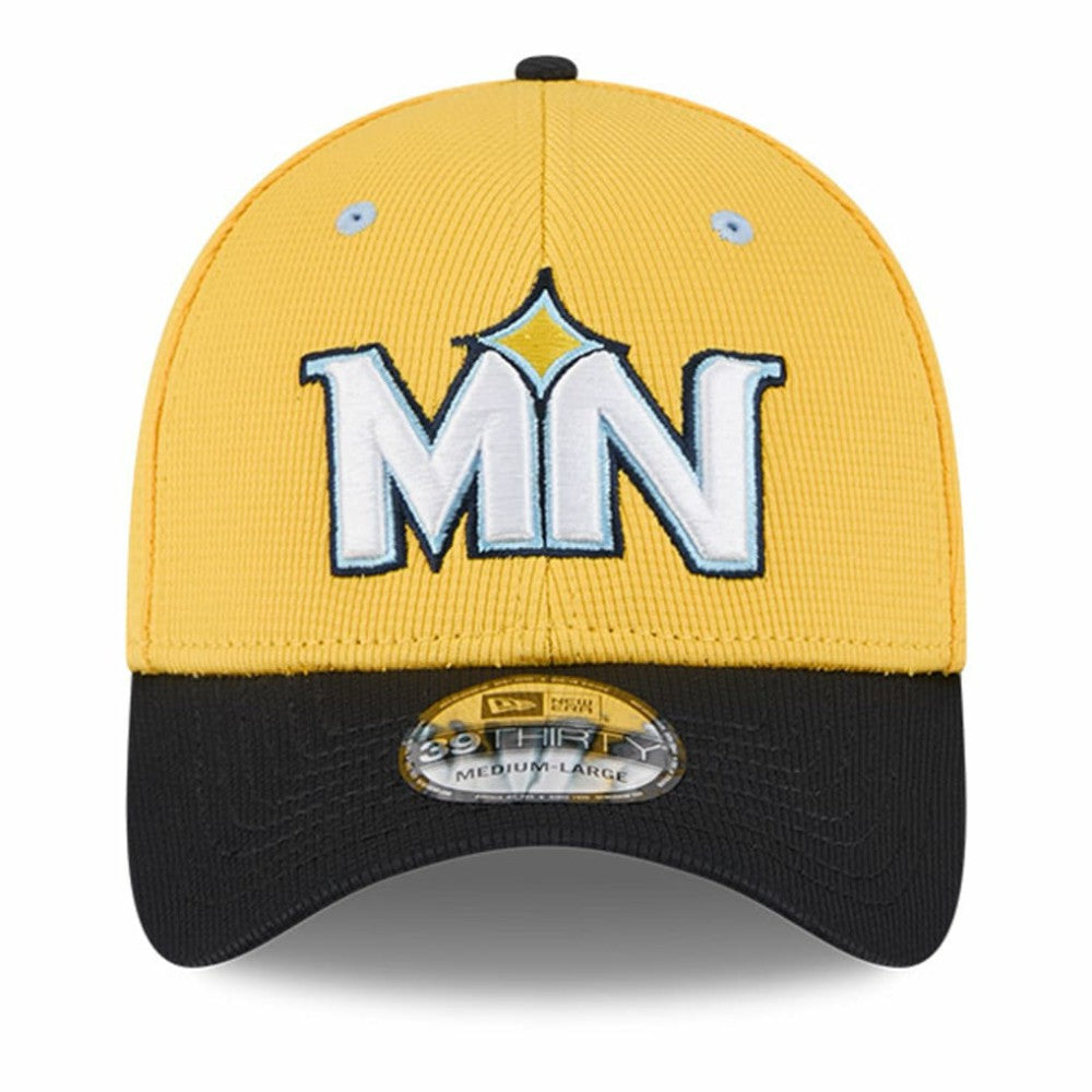 Minnesota Twins New Era City Connect Batting Practice 39THIRTY Flex Hat - Yellow/Black - New Era Lifestyle